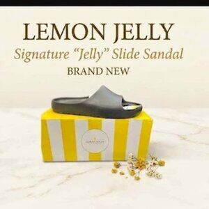 NIB Lemon Jelly Black Signature Slide Sandals | Women’s 40 (US 9)